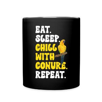 Parakeet, Parrot, Parakeet, Bird - Full Colour Mug - black - Front