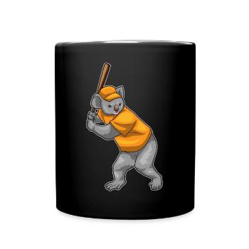 Koala Baseball Baseball Bat - Full Colour Mug - black - Front