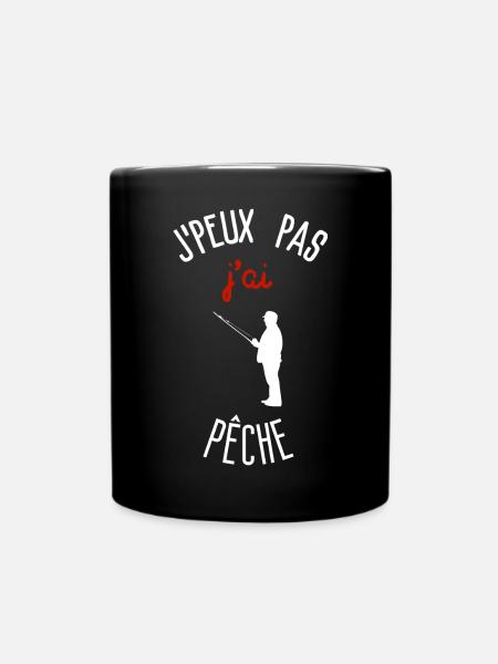 J peux pas j ai pêche - Mug uni - noir