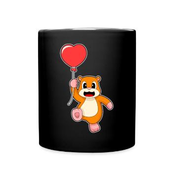 Ballon Hamster - Mug uni - noir - Devant