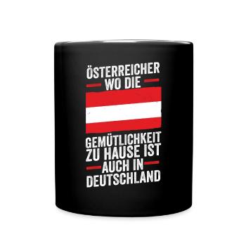 Austrian German Austria - Full Colour Mug - black - Front