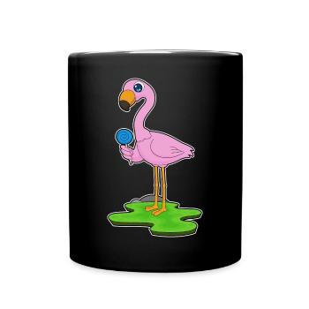 Sucette de flamant rose - Mug uni - noir - Devant