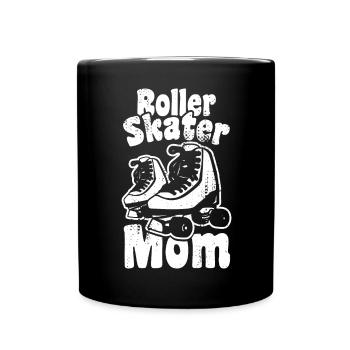 Roller Skater Mother - Full Colour Mug - black - Front