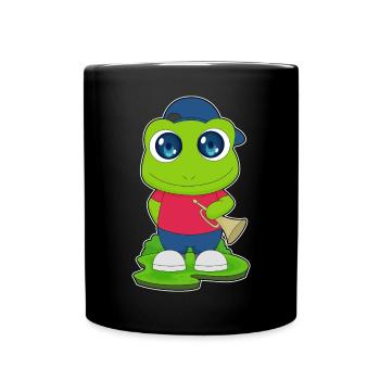 Grenouille Musicien Trompette Musique - Mug uni - noir - Devant