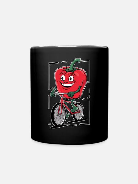 Paprika Geschenk - Tasse einfarbig - Schwarz