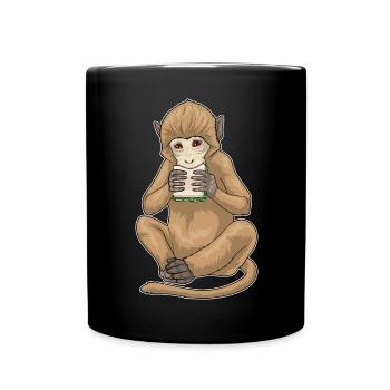 Sandwich au singe - Mug uni - noir - Devant