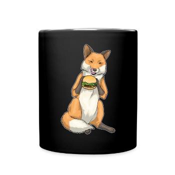 Fox Cheeseburger - Full Colour Mug - black - Front