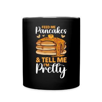 Pancake Breakfast Pancakes - Full Colour Mug - black - Front
