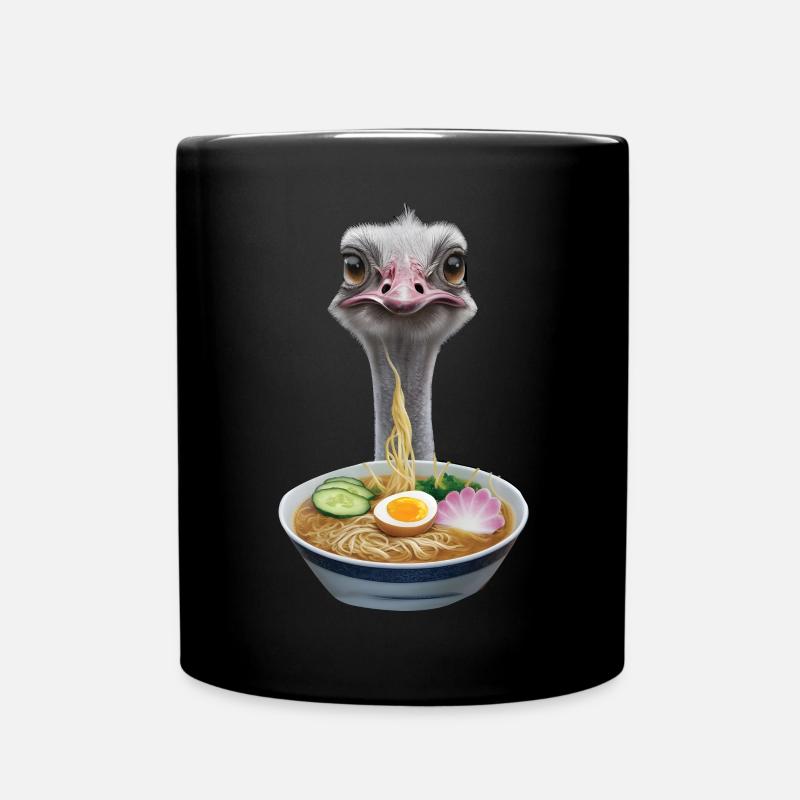 Strauß Ramen - Tasse einfarbig - Schwarz