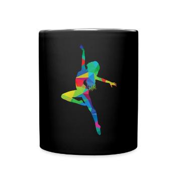 Danseuse dansante - Mug uni - noir - Devant