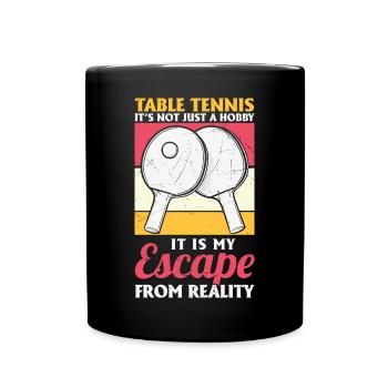 Table Tennis Ping Pong - Full Colour Mug - black - Front
