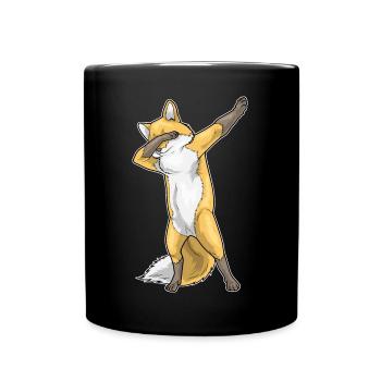 Fox Hip Hop Dance - Full Colour Mug - black - Front