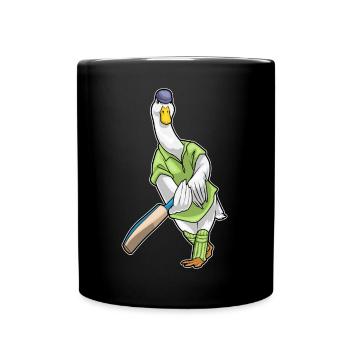 Canard Cricket Batte de cricket - Mug uni - noir - Devant