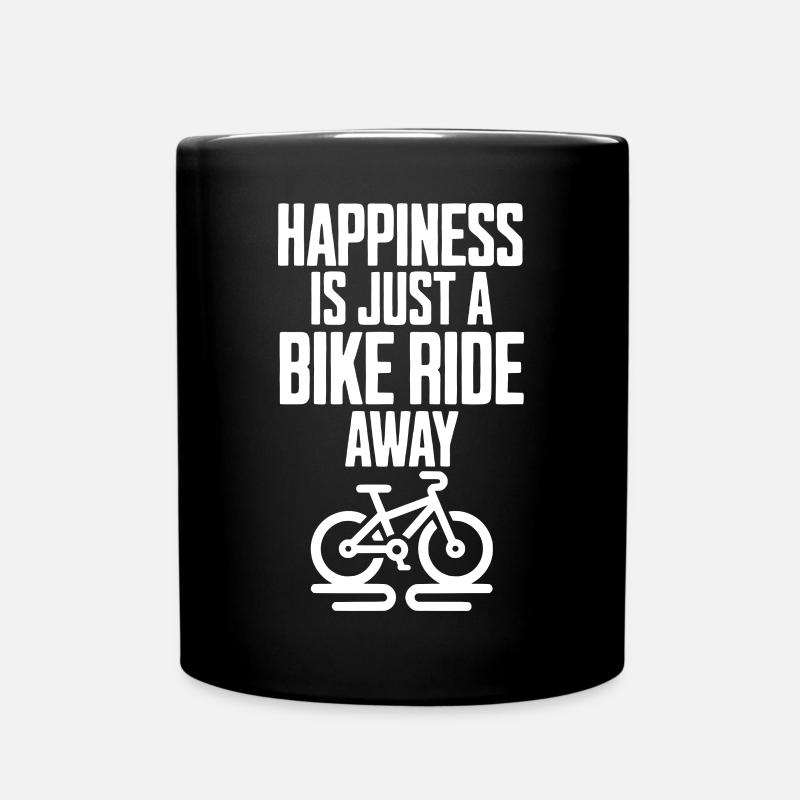 Le bonheur n’est qu’à une balade à vélo | Cycliste - Mug uni - noir