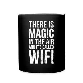 there is magic in the air - Full Colour Mug - black - Front