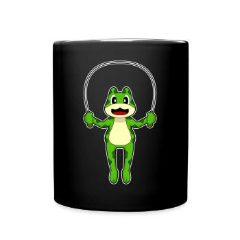 Frog Jumping Rope Skipping Rope Fitness - Full Colour Mug - black - Front