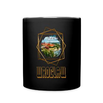 Wroclaw Wroclaw Pologne Ville Skyline Home Or - Mug uni - noir - Devant