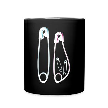 Annonce baby bump grossesse jumeaux - Mug uni - noir - Devant