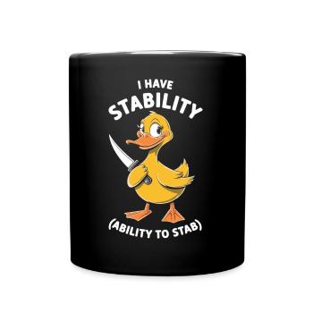 Canard mignon, mais mortel ! - Mug uni - noir - Devant