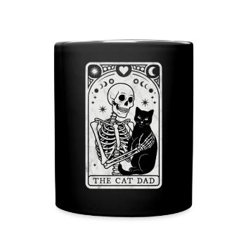 Tarot Cat Dad - Full Colour Mug - black - Front