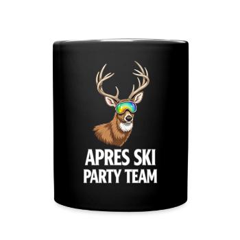 Après-ski Sports d’hiver Équipe d’après-ski - Mug uni - noir - Devant