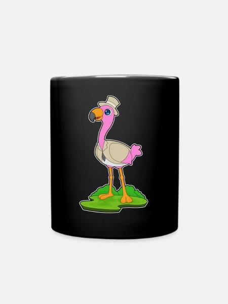 Flamingo Bräutigam Sakko Hochzeit - Tasse einfarbig - Schwarz