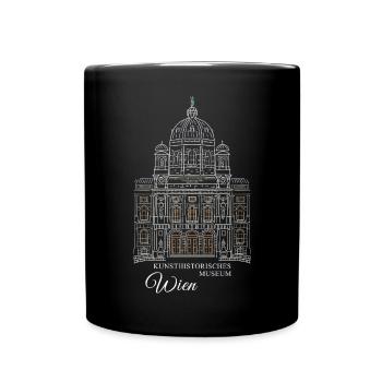 Wien, Kunstmuseum KHM, Handzeichnung Österreich - Tasse einfarbig - Schwarz - Vorne