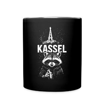 Kassel Hercules Raton laveur Kassel - Mug uni - noir - Devant