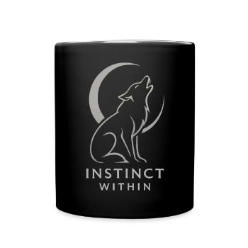 Howling Wolf Moon – Instinct Within - Full Colour Mug - black - Front