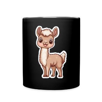 Lama Alpaga Lama Lama Cadeau Animal - Mug uni - noir - Devant
