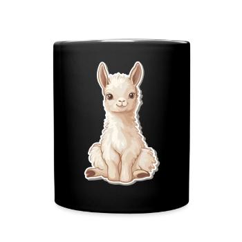 Lama Alpaga Lama Lama Cadeau Animal - Mug uni - noir - Devant