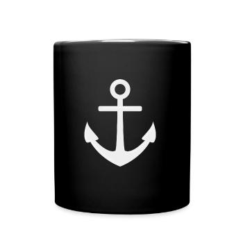 Drop your anchor #1 - Tasse einfarbig - Schwarz - Vorne