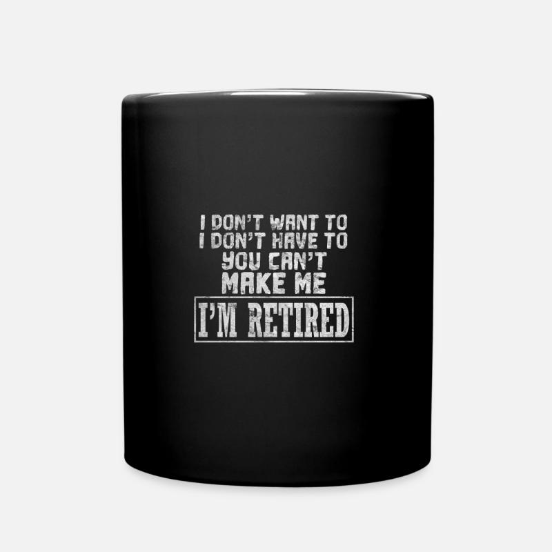 Rente - Tasse einfarbig - Schwarz
