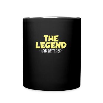 Pension - Mug uni - noir - Devant