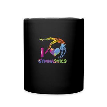 J'adore la gymnastique - Mug uni - noir - Devant