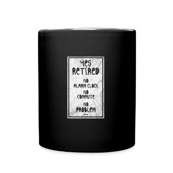 Retirement - Full Colour Mug - black - Front