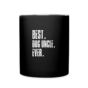 Best Dog Uncle Ever Cool Tee Shirt - Full Colour Mug - black - Front