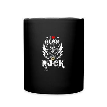 I Love Glam Rock T Shirt Glam Rock Music Shirt - Tasse einfarbig - Schwarz - Vorne