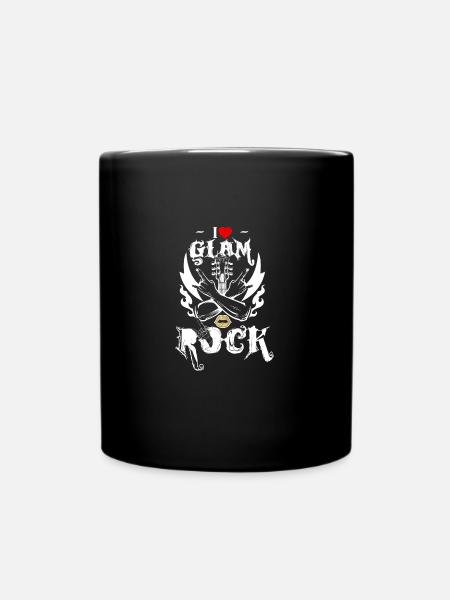 I Love Glam Rock T Shirt Glam Rock Music Shirt - Tasse einfarbig - Schwarz