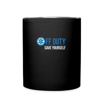 Off Duty Save Yourself EMS T Shirt - Full Colour Mug - black - Front