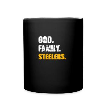 God Family Steelers T Shirt - Tasse einfarbig - Schwarz - Vorne