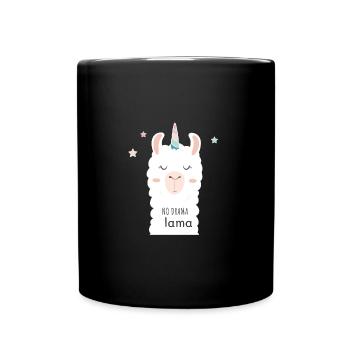 NO DRAMA LAMA - Full Colour Mug - black - Front