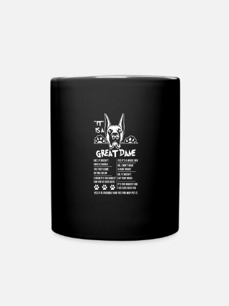 T-shirt convivial pour le Dogue Allemand - Mug uni - noir