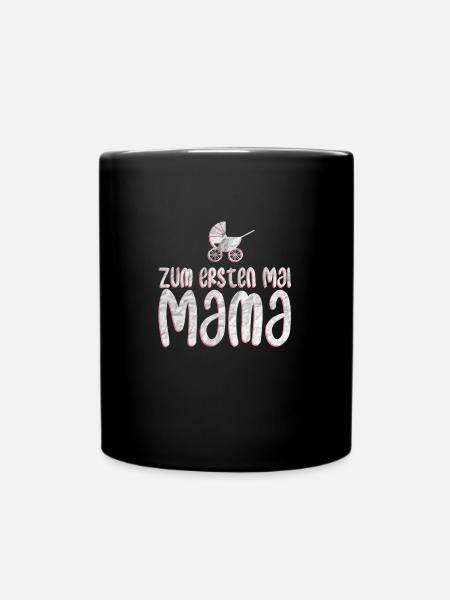 Mutter - Tasse einfarbig - Schwarz