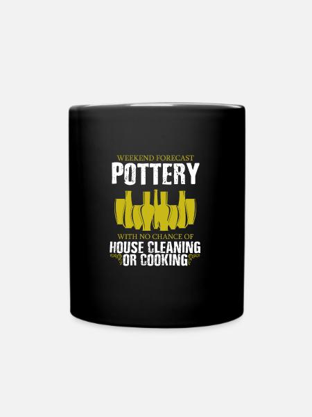 pottery pottery gift - Full Colour Mug - black