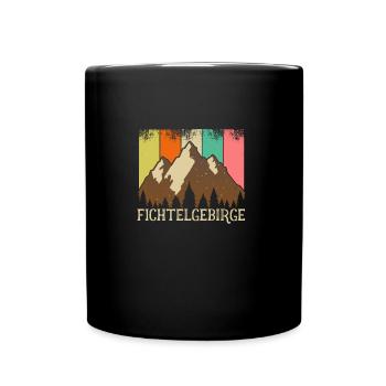 Fichtelgebirge mountain mountains mountaineers in B - Full Colour Mug - black - Front
