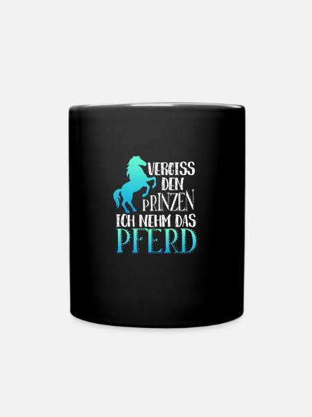 Oublie le prince je prends le cheval prince - Mug uni - noir