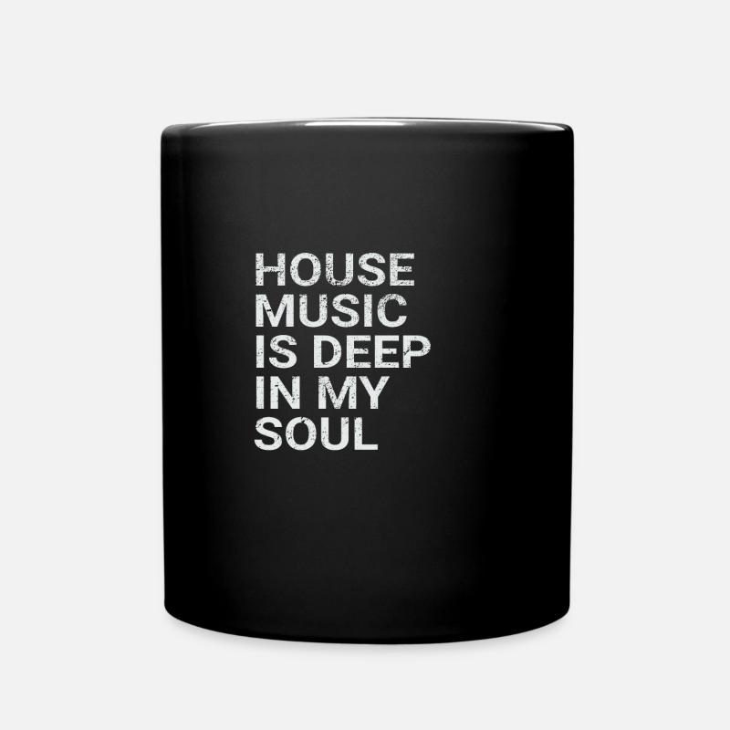 house music - Full Colour Mug - black