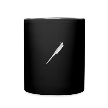 Pipette, tool d laboratories - biology chemistry nerd - Full Colour Mug - black - Front