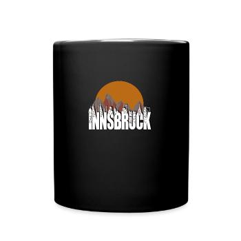 Innsbruck Tirol Austria Österreich - Tasse einfarbig - Schwarz - Vorne